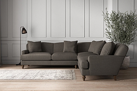 Deni Large Corner Sofa - Brera Linen Granite