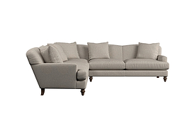 Deni Large Corner Sofa - Brera Linen Natural-MAKE TO ORDER-Nkuku