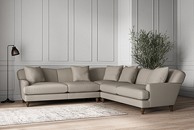 Deni Large Corner Sofa - Recycled Cotton Flax
