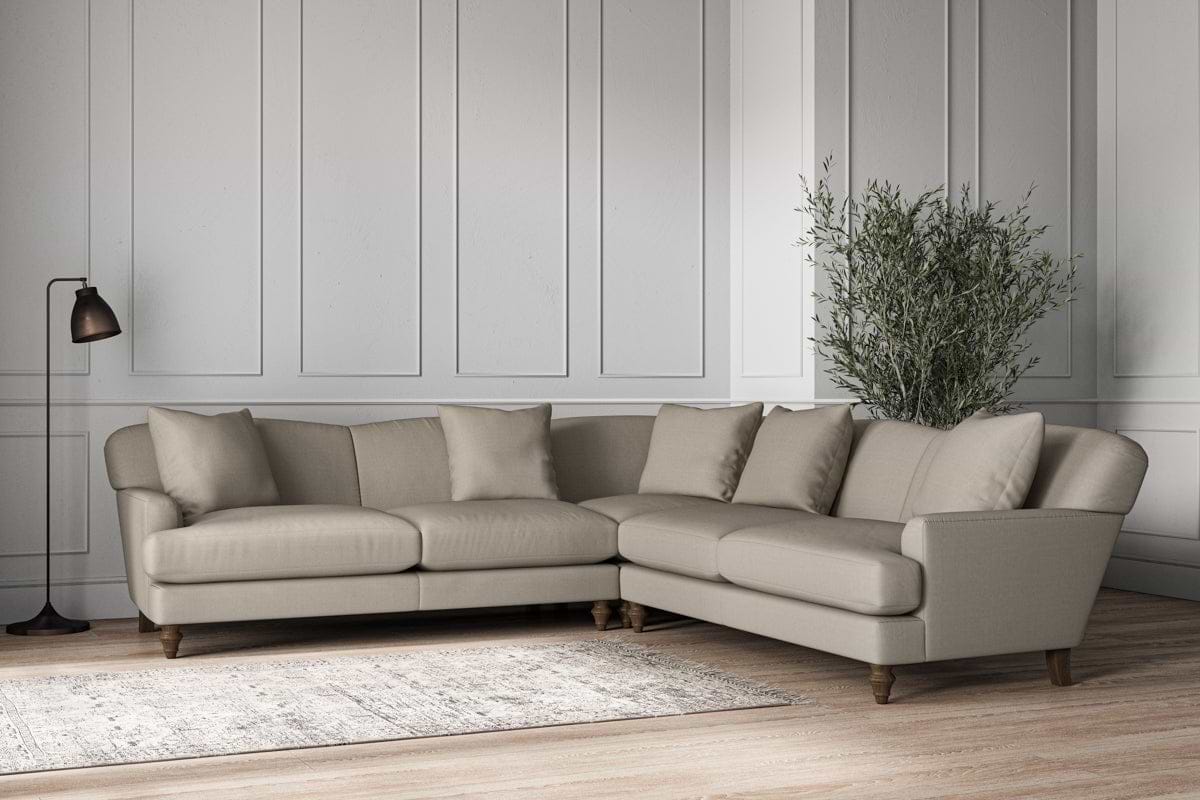 Deni Large Corner Sofa - Recycled Cotton Flax