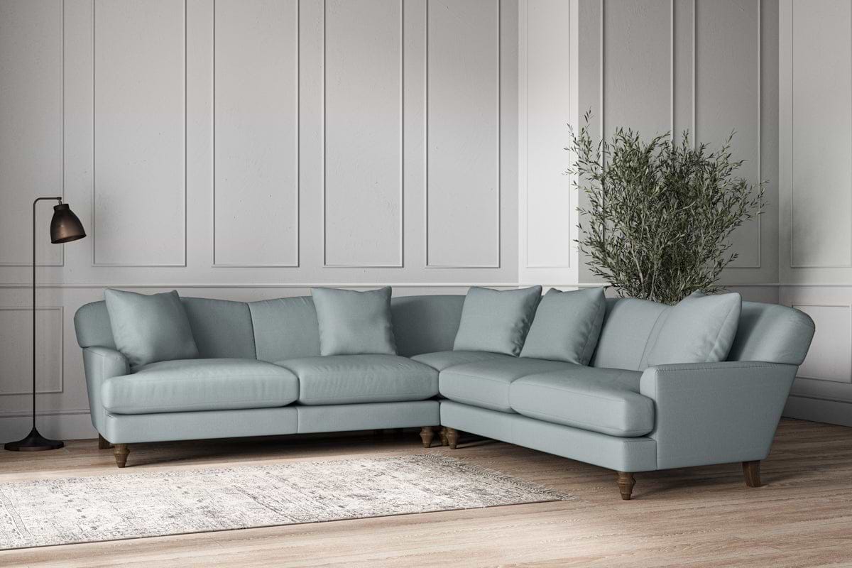 Deni Large Corner Sofa - Recycled Cotton Horizon