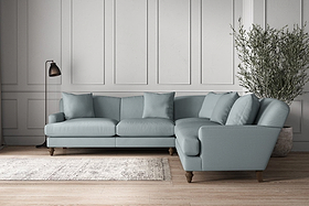 Deni Large Corner Sofa - Recycled Cotton Horizon