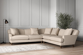 Deni Large Corner Sofa - Recycled Cotton Natural