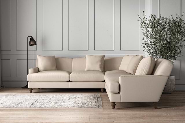 Deni Large Corner Sofa - Recycled Cotton Natural