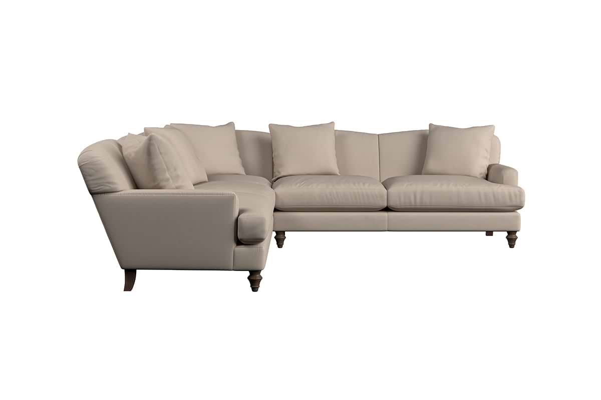 Deni Large Corner Sofa - Recycled Cotton Navy-MAKE TO ORDER-Nkuku