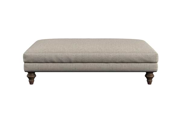 Deni Large Footstool - Brera Linen Natural-nkuku
