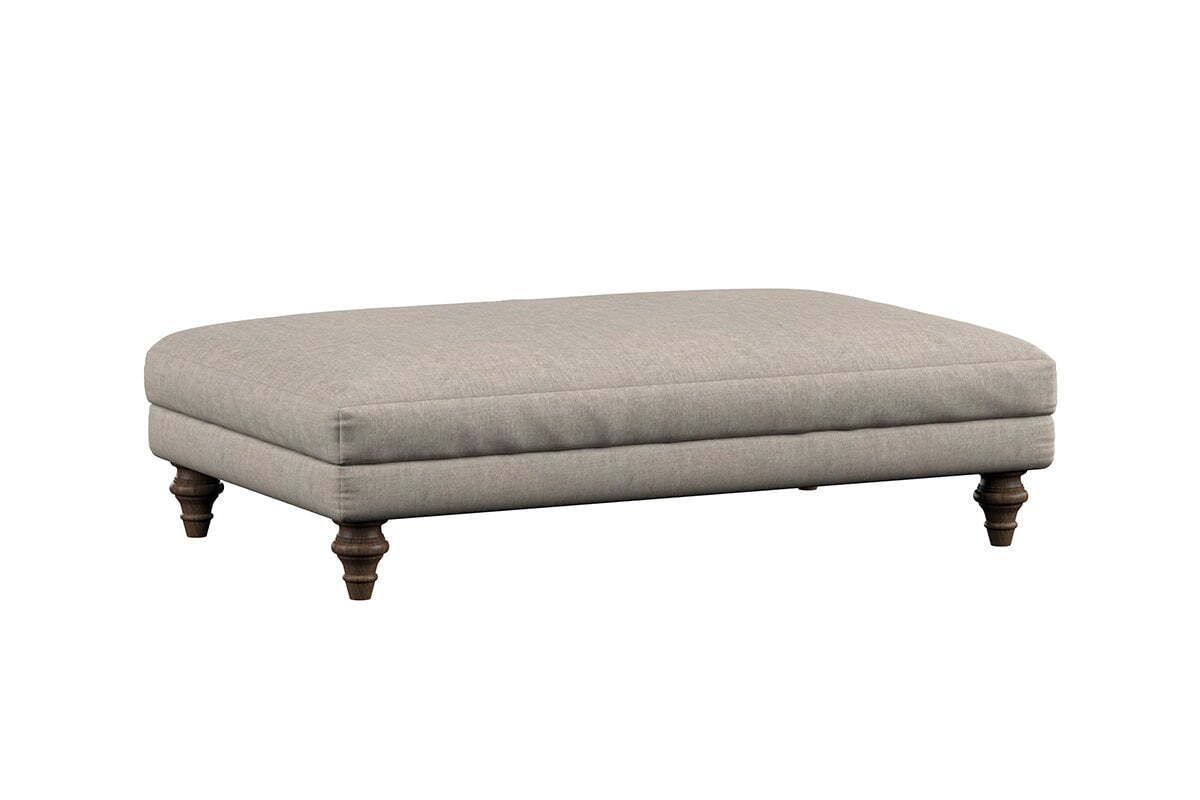 Deni Large Footstool - Brera Linen Natural