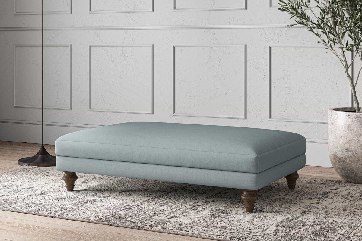 Deni Large Footstool - Recycled Cotton Horizon