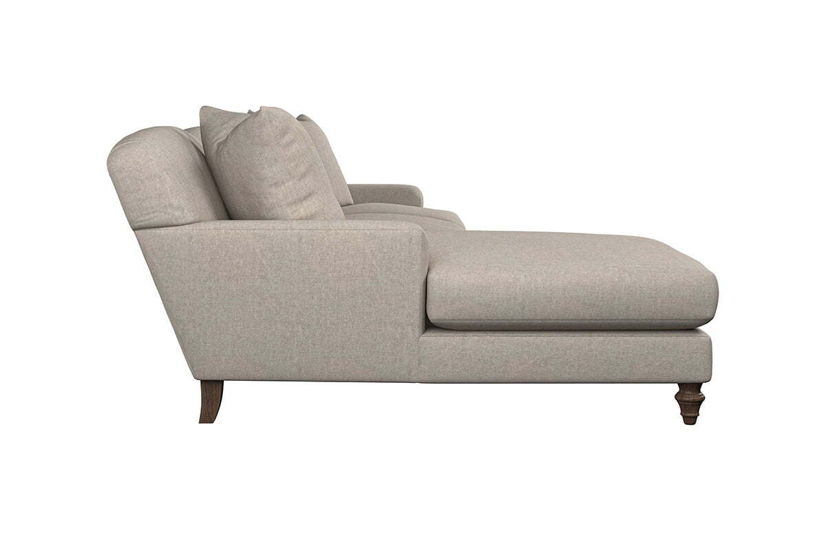 Deni Large Left Hand Chaise Sofa - Brera Linen Dusk