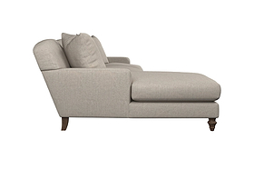 Deni Large Left Hand Chaise Sofa - Brera Linen Sage