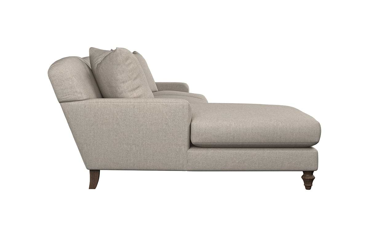 Deni Large Left Hand Chaise Sofa - Brera Linen Sage
