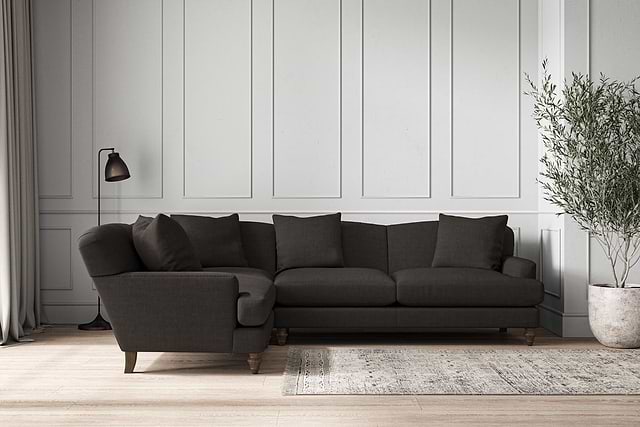 Deni Large Left Hand Corner Sofa - Brera Linen Espresso-nkuku
