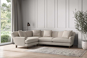 Deni Large Left Hand Corner Sofa - Brera Linen Natural-MAKE TO ORDER-Nkuku