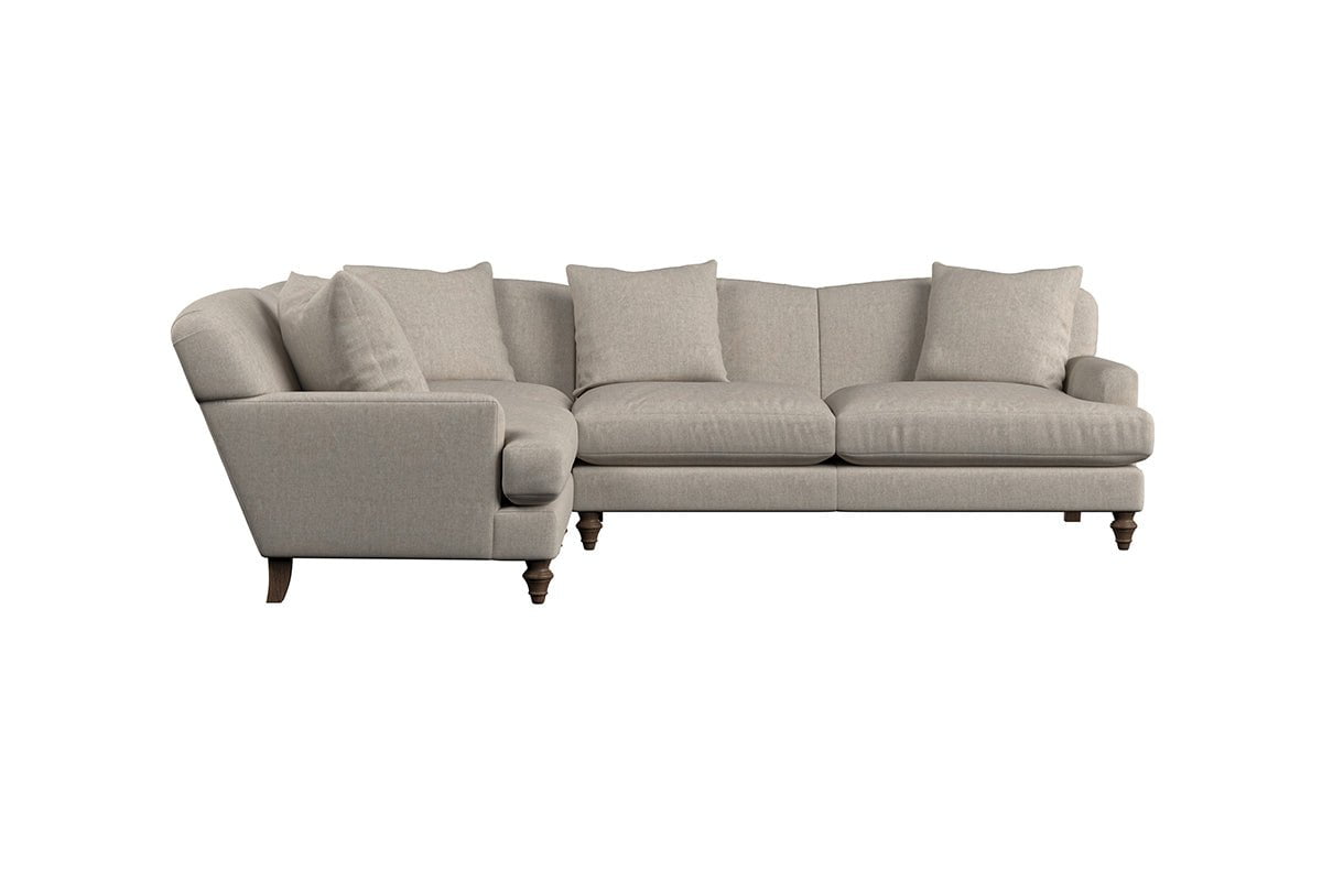 Deni Large Left Hand Corner Sofa - Brera Linen Sage-nkuku