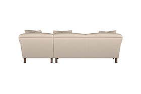 Deni Large Right Hand Chaise Sofa - Recycled Cotton Navy
