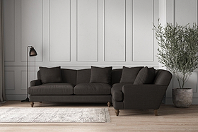 Deni Large Right Hand Corner Sofa - Brera Linen Espresso-nkuku