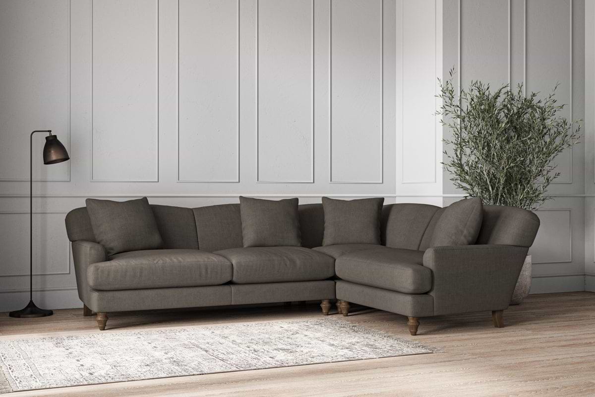 Deni Large Right Hand Corner Sofa - Brera Linen Granite-nkuku