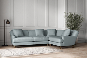 Deni Large Right Hand Corner Sofa - Recycled Cotton Horizon-MAKE TO ORDER-Nkuku
