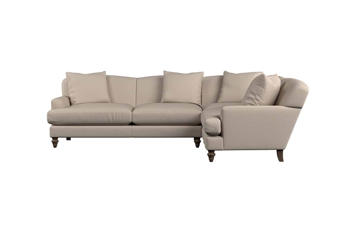 Deni Large Right Hand Corner Sofa - Recycled Cotton Mocha
