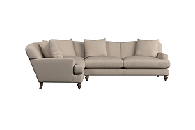 Deni Large Right Hand Corner Sofa - Recycled Cotton Thunder-nkuku