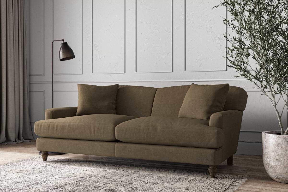 Deni Large Sofa - Brera Linen Chestnut-MAKE TO ORDER-Nkuku