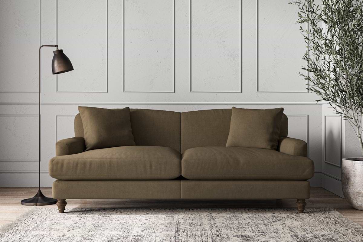 Deni Large Sofa - Brera Linen Chestnut-MAKE TO ORDER-Nkuku
