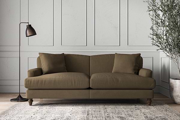Deni Large Sofa - Brera Linen Chestnut-MAKE TO ORDER-Nkuku