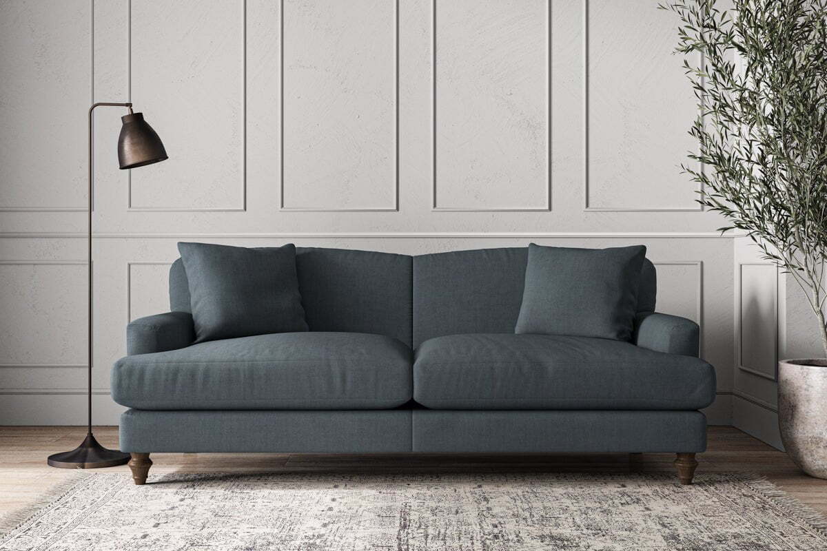 Deni Large Sofa - Brera Linen Dusk-MAKE TO ORDER-Nkuku