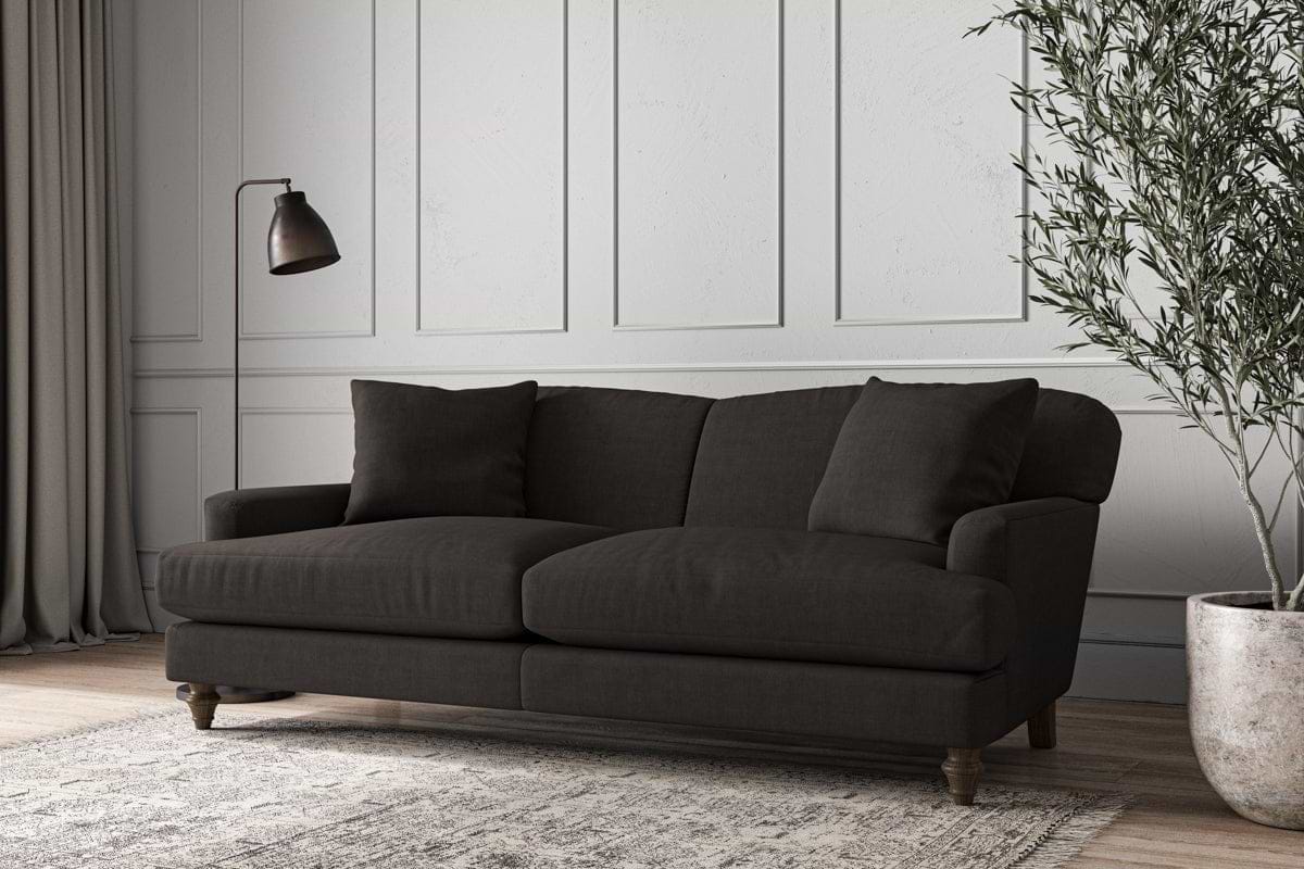 Deni Large Sofa - Brera Linen Espresso-MAKE TO ORDER-Nkuku