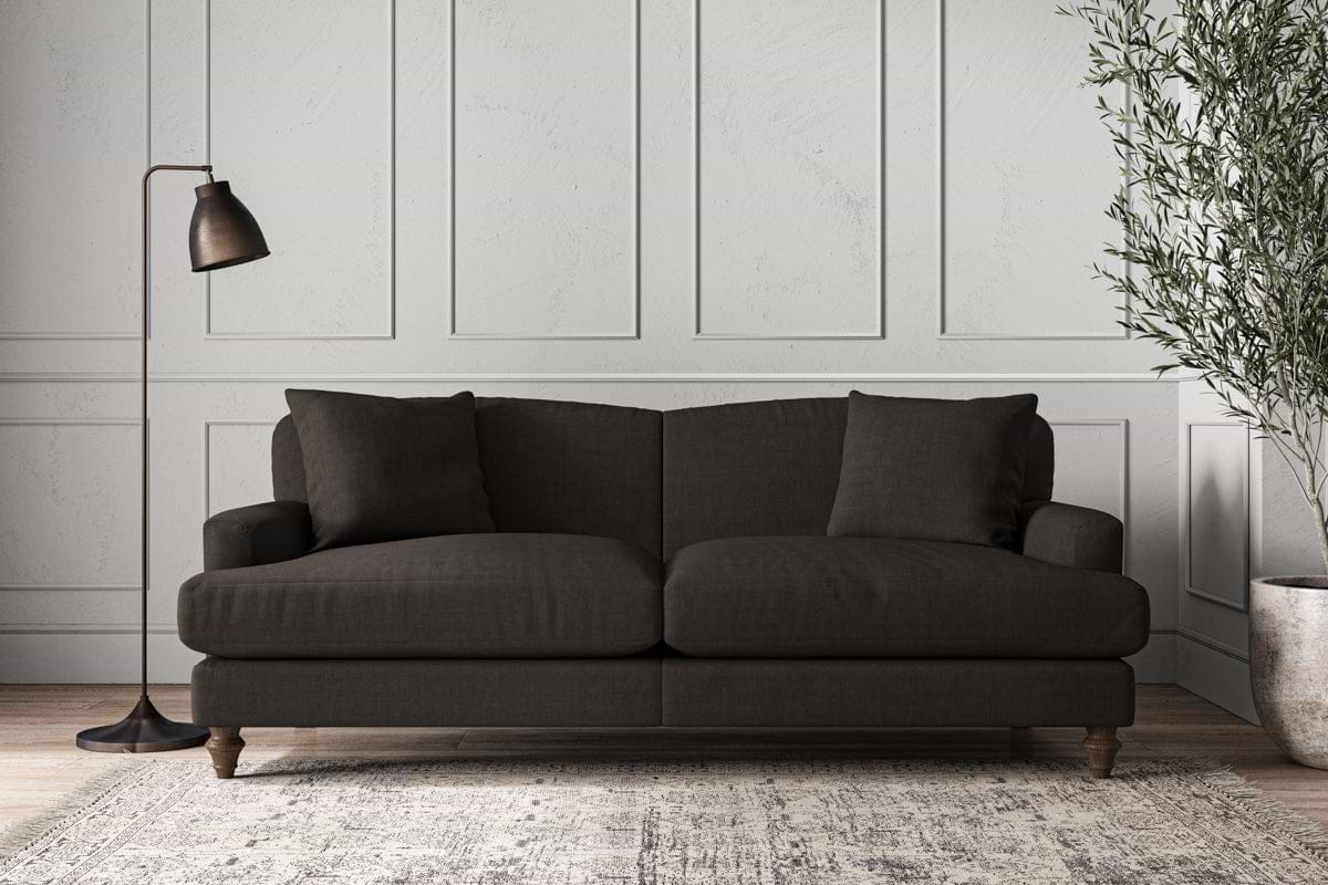 Deni Large Sofa - Brera Linen Espresso-MAKE TO ORDER-Nkuku