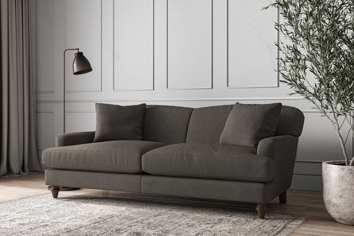Deni Large Sofa - Brera Linen Granite-MAKE TO ORDER-Nkuku