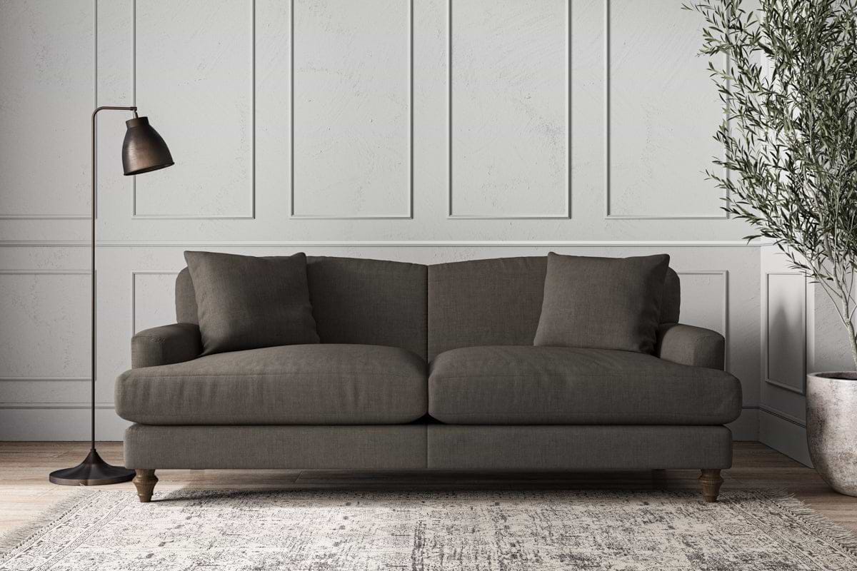 Deni Large Sofa - Brera Linen Granite-MAKE TO ORDER-Nkuku