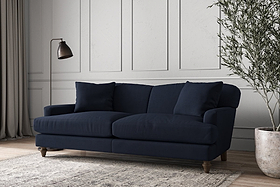 Deni Large Sofa - Brera Linen Indigo-MAKE TO ORDER-Nkuku