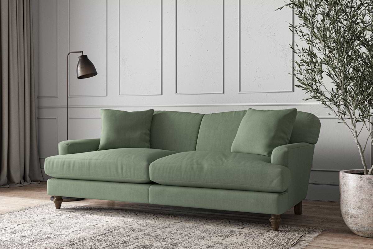 Deni Large Sofa - Brera Linen Jade-MAKE TO ORDER-Nkuku