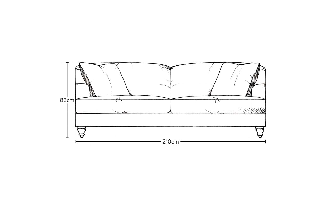 Deni Large Sofa - Brera Linen Jade-MAKE TO ORDER-Nkuku