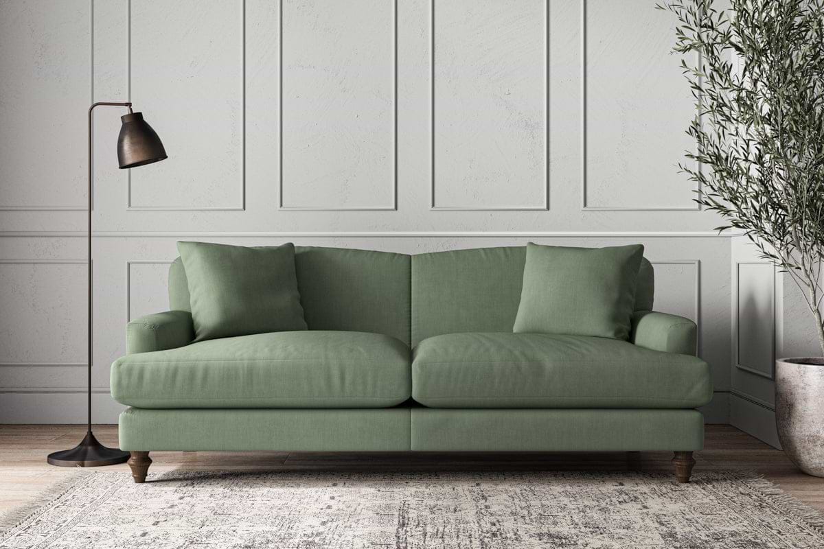 Deni Large Sofa - Brera Linen Jade-MAKE TO ORDER-Nkuku