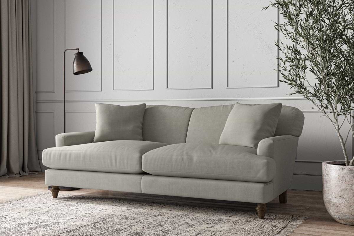 Deni Large Sofa - Brera Linen Smoke-MAKE TO ORDER-Nkuku
