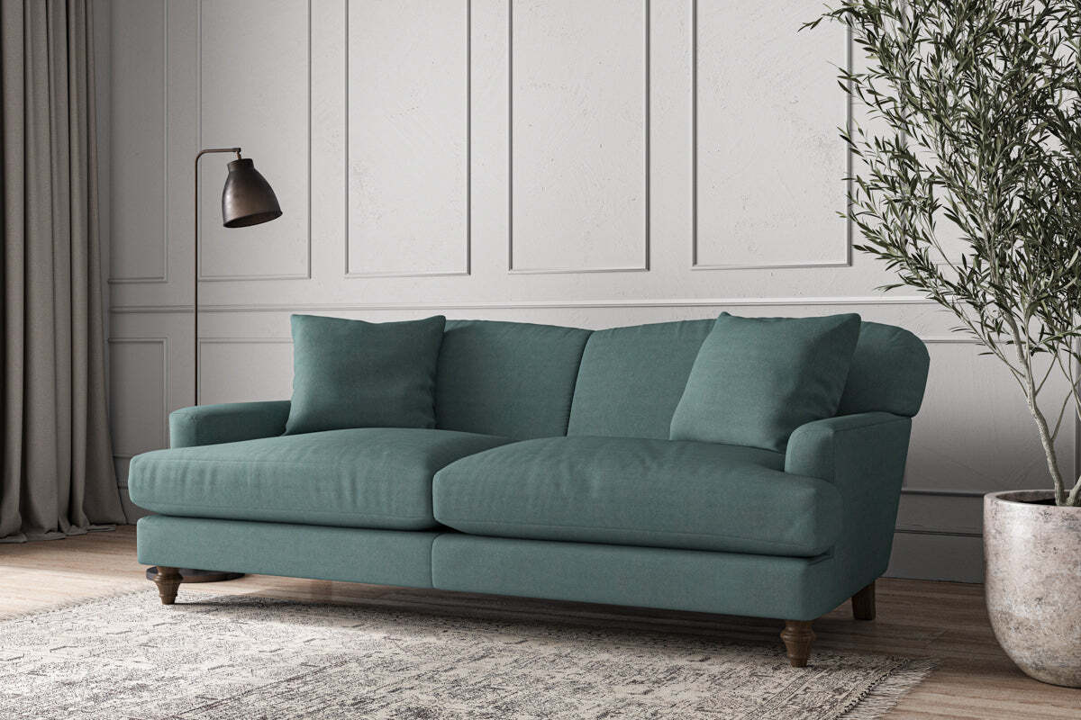 Deni Large Sofa - Recycled Cotton Airforce-MAKE TO ORDER-Nkuku