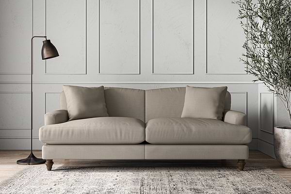 Deni Large Sofa - Recycled Cotton Flax-MAKE TO ORDER-Nkuku