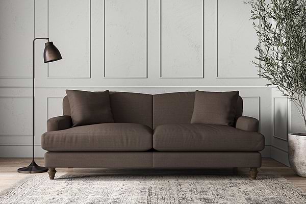 Deni Large Sofa - Recycled Cotton Mocha-MAKE TO ORDER-Nkuku