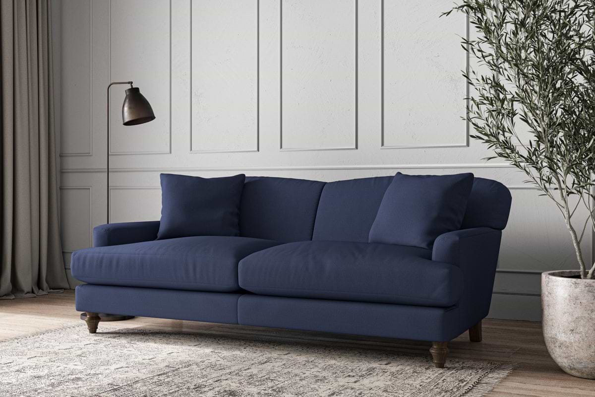 Deni Large Sofa - Recycled Cotton Navy-MAKE TO ORDER-Nkuku