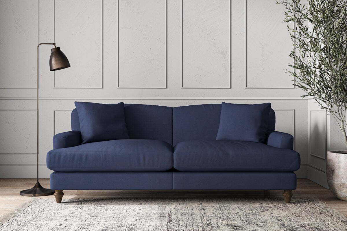 Deni Large Sofa - Recycled Cotton Navy-MAKE TO ORDER-Nkuku