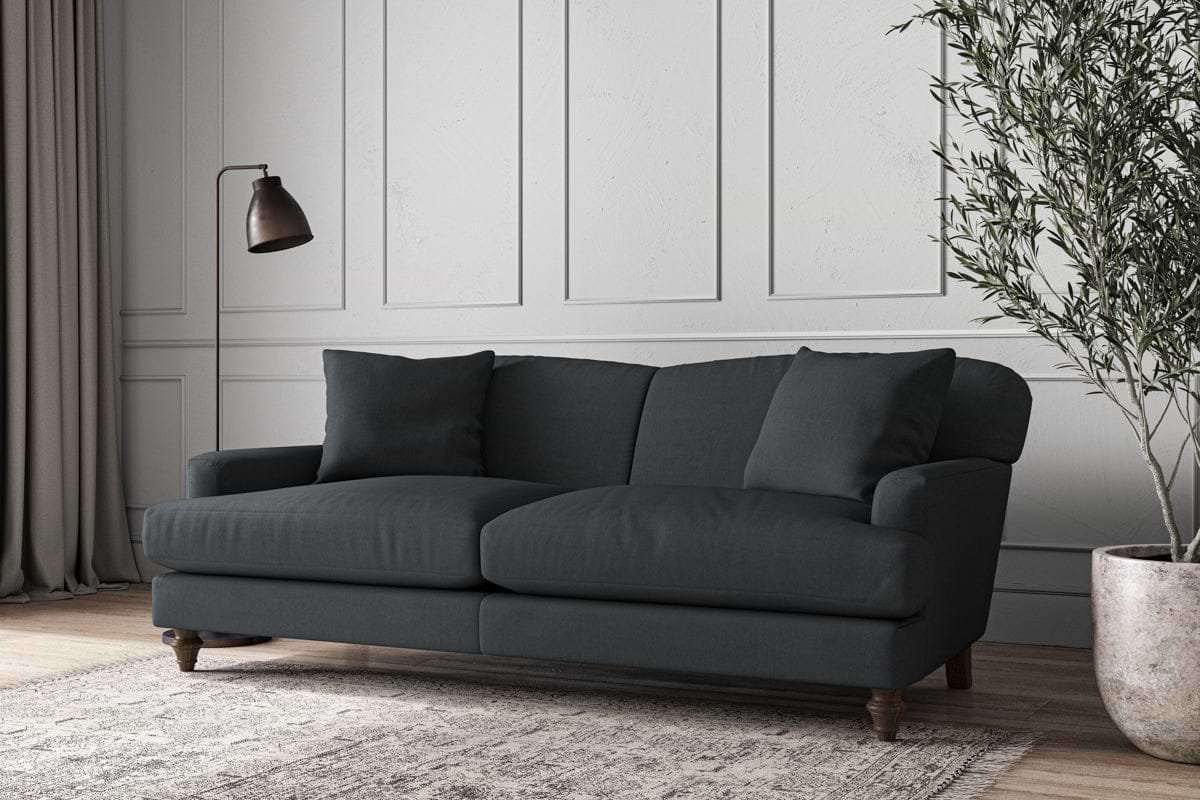 Deni Large Sofa - Recycled Cotton Thunder-MAKE TO ORDER-Nkuku