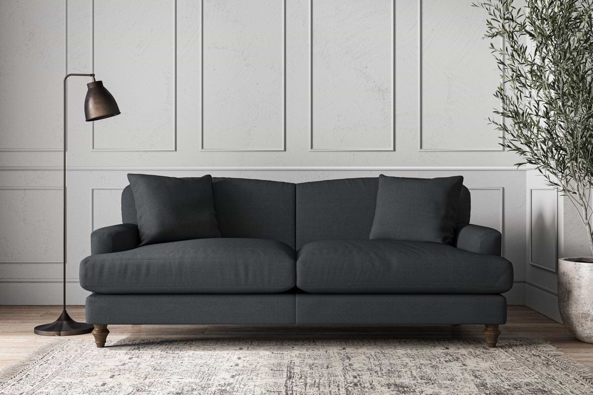 Deni Large Sofa - Recycled Cotton Thunder-MAKE TO ORDER-Nkuku