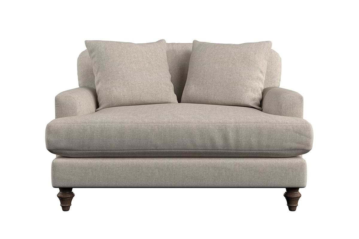 Deni Love Seat - Brera Linen Charcoal
