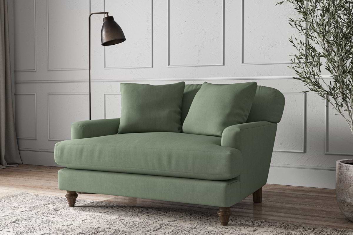 Deni Love Seat - Brera Linen Jade