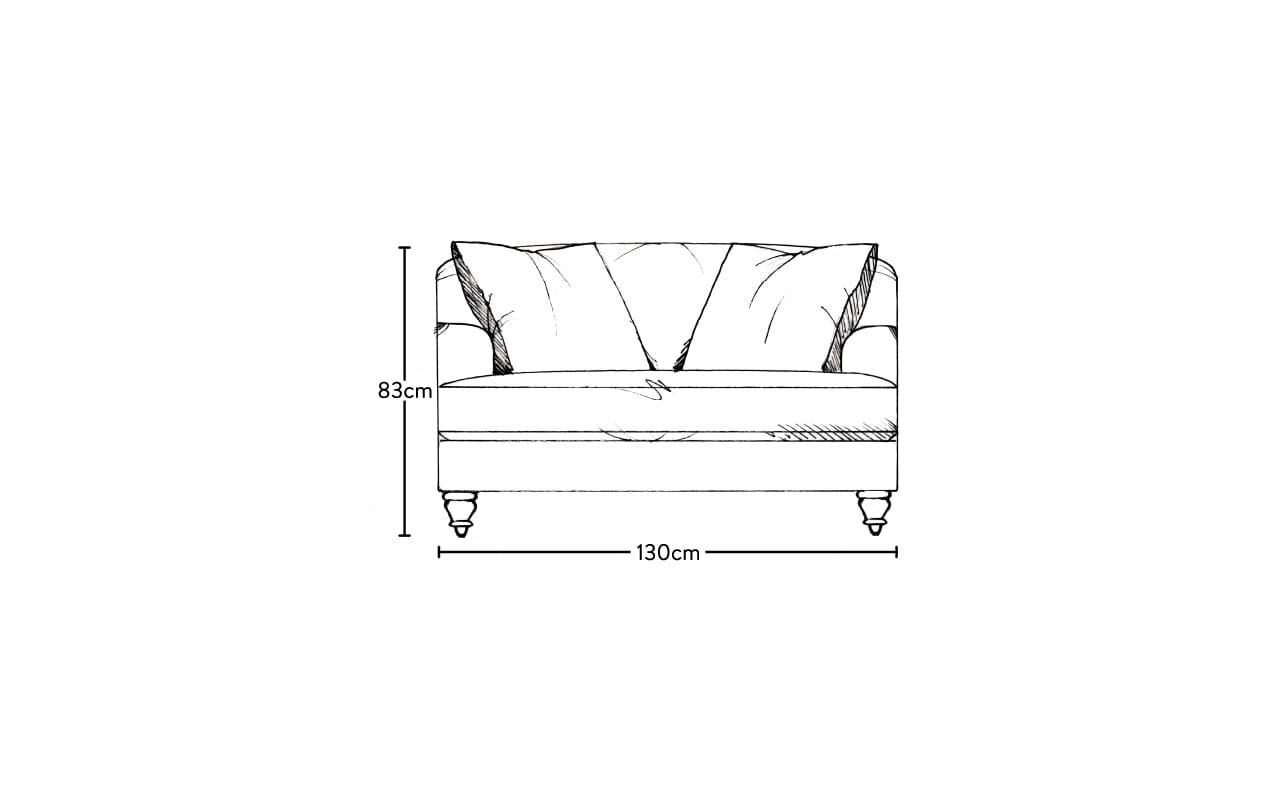 Deni Love Seat - Brera Linen Jade