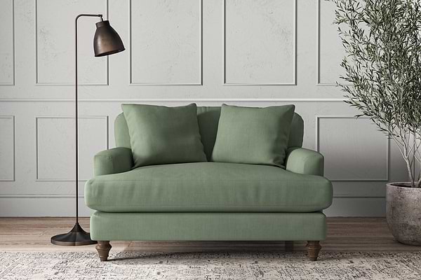 Deni Love Seat - Brera Linen Jade