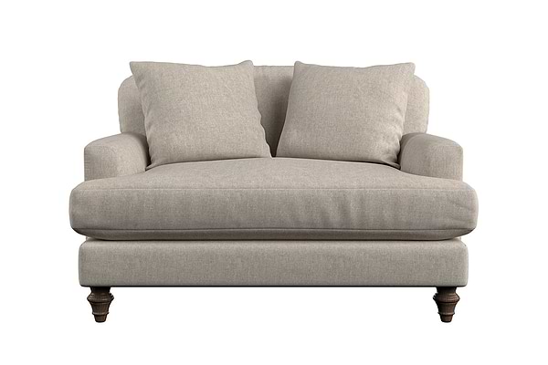 Deni Love Seat - Brera Linen Natural-MAKE TO ORDER-Nkuku