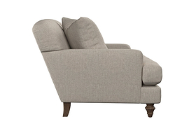 Deni Love Seat - Brera Linen Pebble